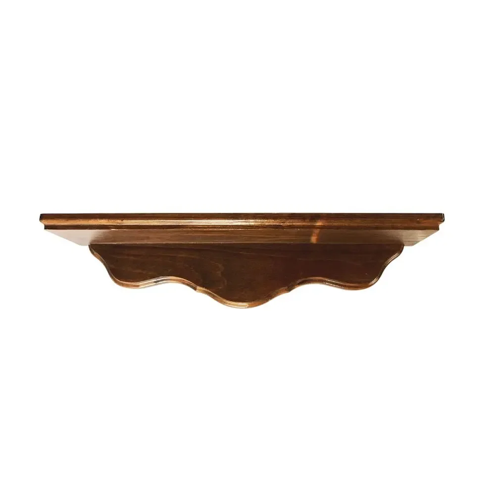 Vintage Small Wooden shelf w/ Plate Groove Can be Hung Either Way